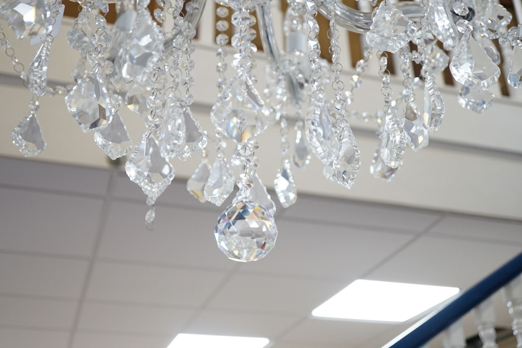 An 8 branch, 12 light chandelier